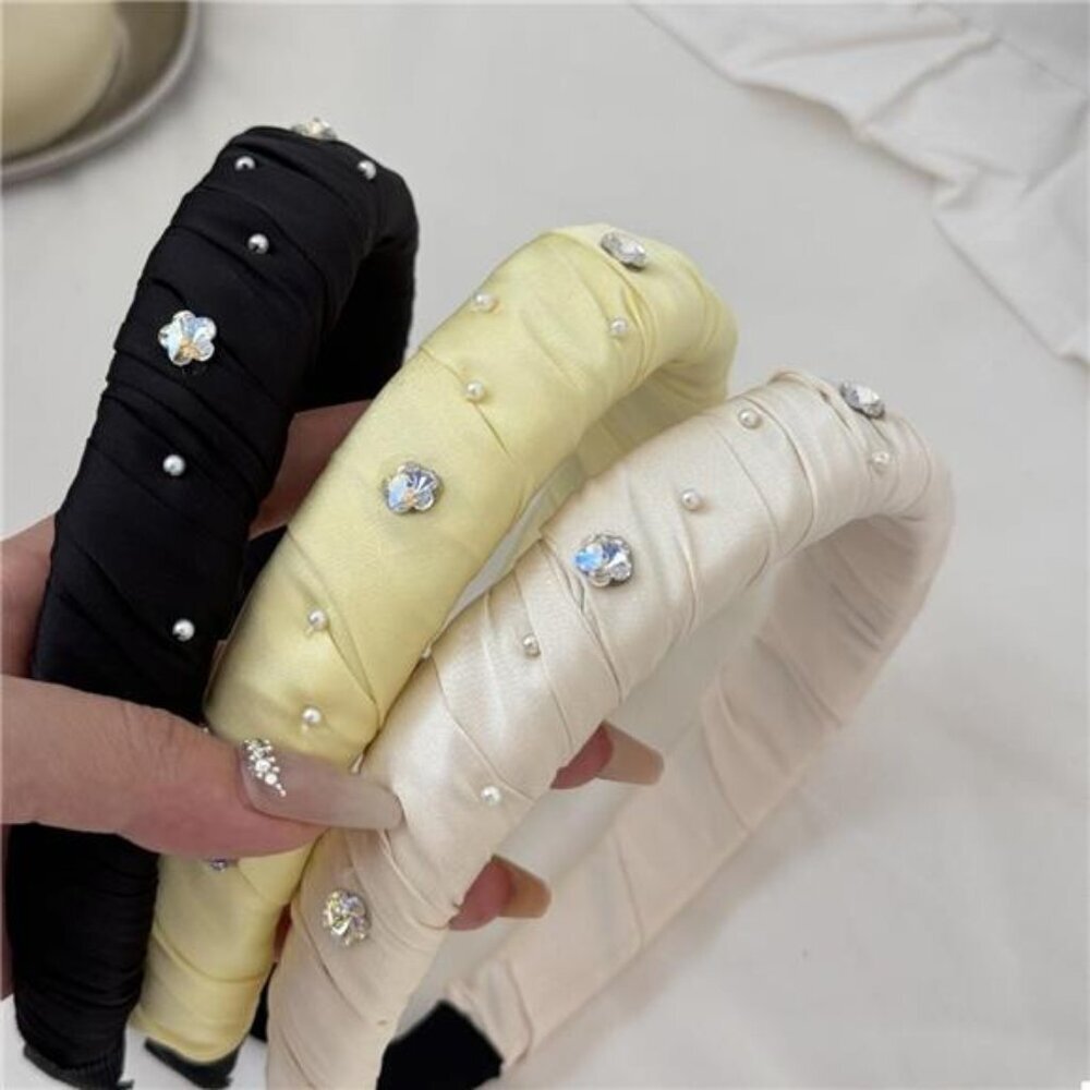 Rhinestone Wide Padded Headband